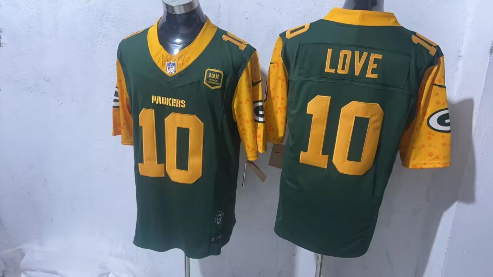 Men Green Bay Packers #10 Love green limited 2024 Nike NFL jerseys->customized nfl jersey->Custom Jersey